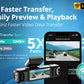 BOTSLAB 4 Channel Dash Cam, 3K Front and FHD*3, 128G SD, Night, GPS, WIFI, APP