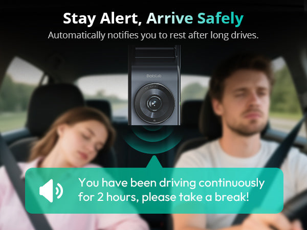 BOTSLAB 4K Dash Cam Front and FHD Rear Camera, Night Vision, ADAS,GPS,WIFI, 64GB