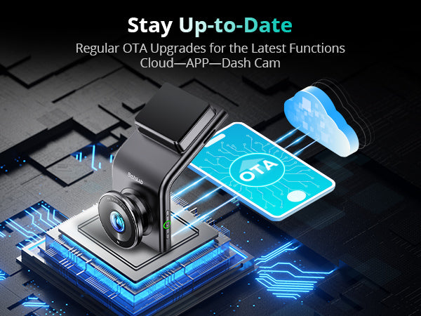 BOTSLAB 4K Dash Cam Front and FHD Rear Camera, Night Vision, ADAS,GPS,WIFI, 64GB